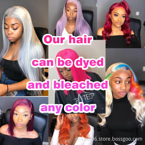 ISEE Wholesale Virgin Wholesale Lots Lace Front Short Straight Hair Brazilian 100% Unprocessed Human Hair 360 Frontal Wig